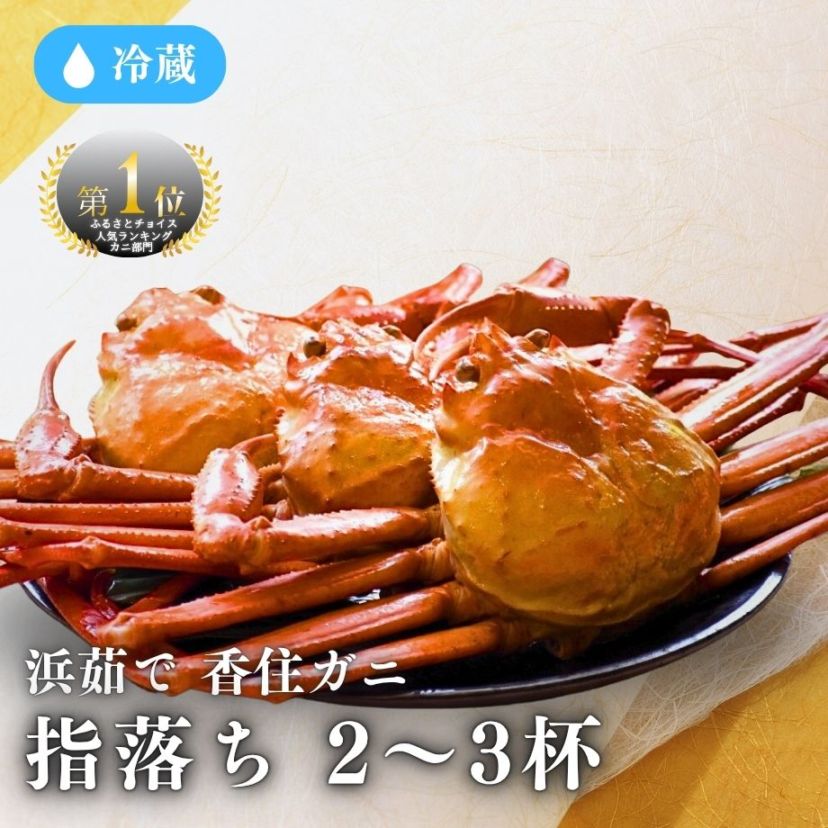 ［冷蔵］【香住ガニ】浜茹で／指落ち／約1kg入（２～３杯）