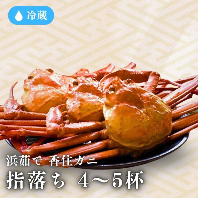 ［冷蔵］【香住ガニ】約2kg入／浜茹で／指落ち／（4～5杯）