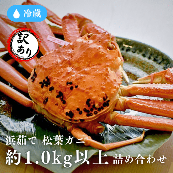 ***【限定10セット送料込】***［冷蔵］浜茹で／訳あり／松葉がに／2杯入／1kg以上