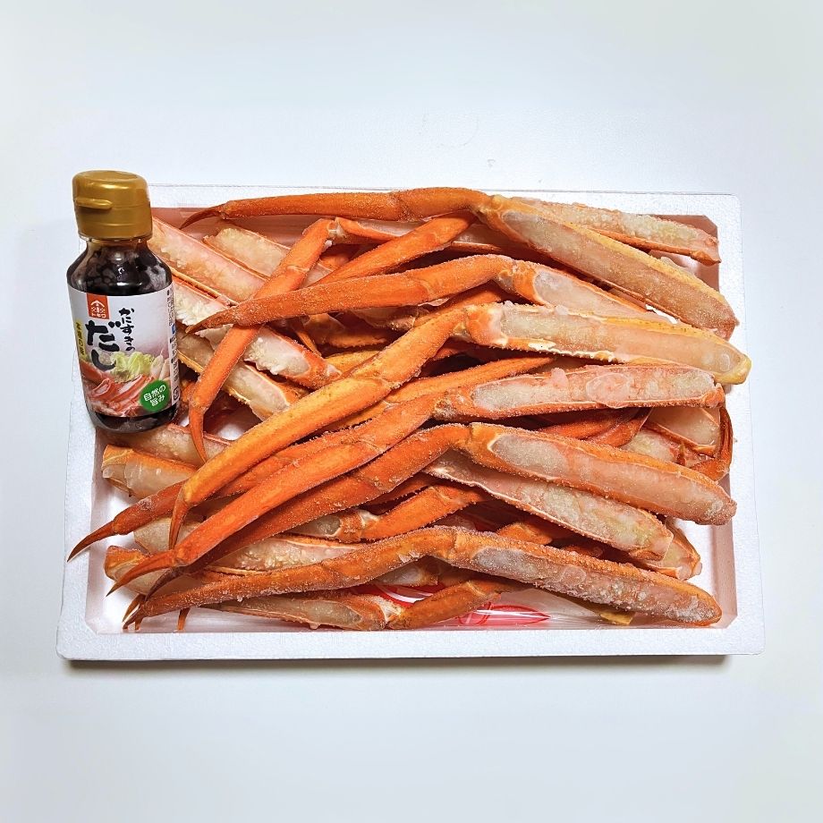 ［冷凍］【香住ガニ】中サイズ／調理済み／生足ガニ／足だけ30本入／焼きガニ・かにすき／かにすき出汁付