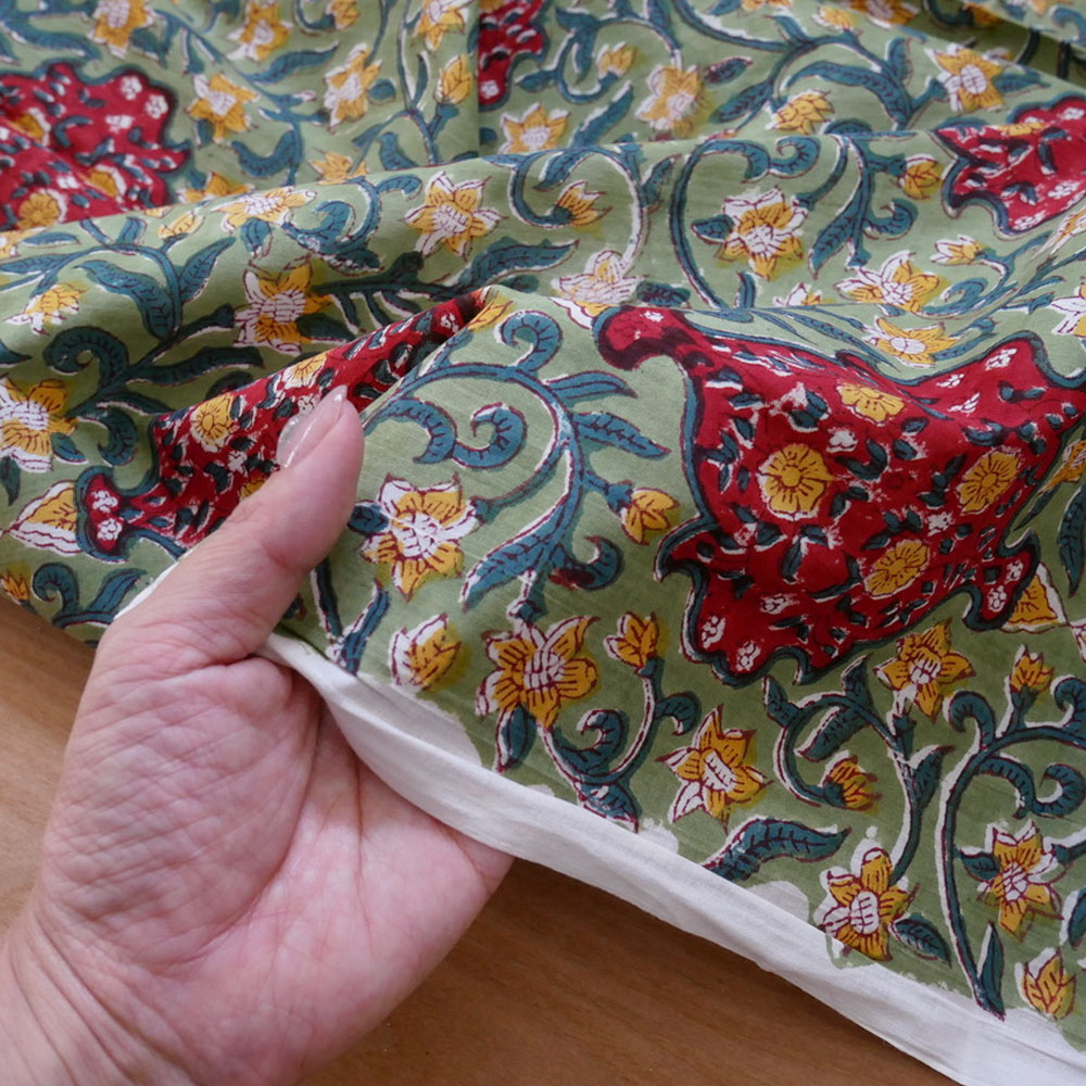 【計り売 50cm-】【 インド ブロックプリント 生地 (f005) 】