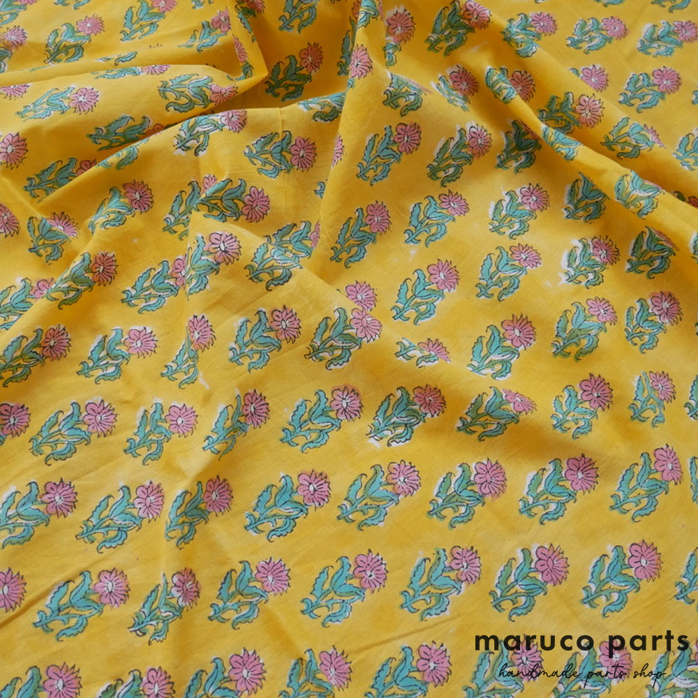 【計り売 50cm-】【 インド ブロックプリント 生地 (f006) 】