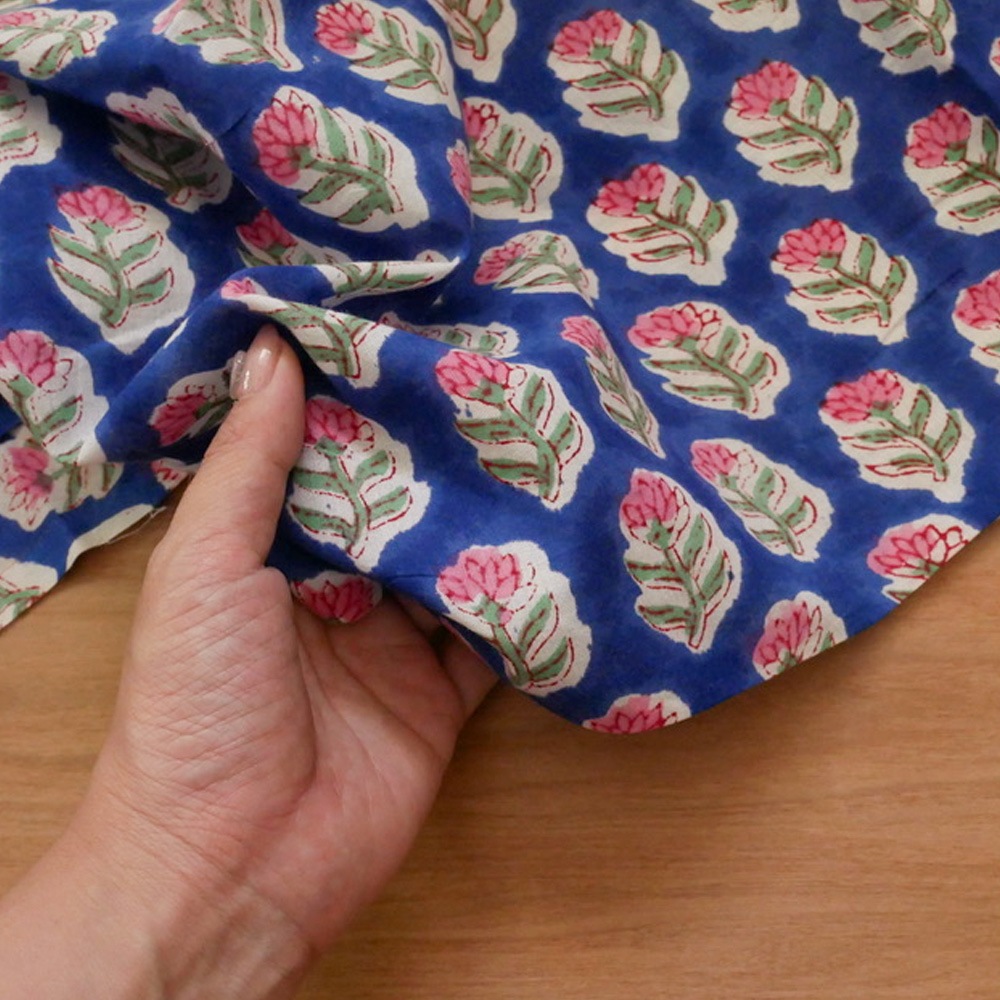 【計り売 50cm-】【 インド ブロックプリント 生地 (f008) 】