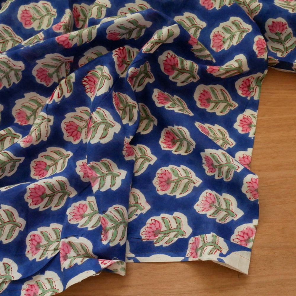 【計り売 50cm-】【 インド ブロックプリント 生地 (f008) 】