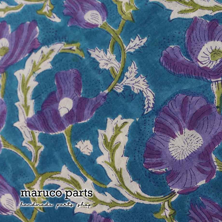 【計り売 50cm-】【 インド ブロックプリント (28) ＊ コットン インド綿 】 