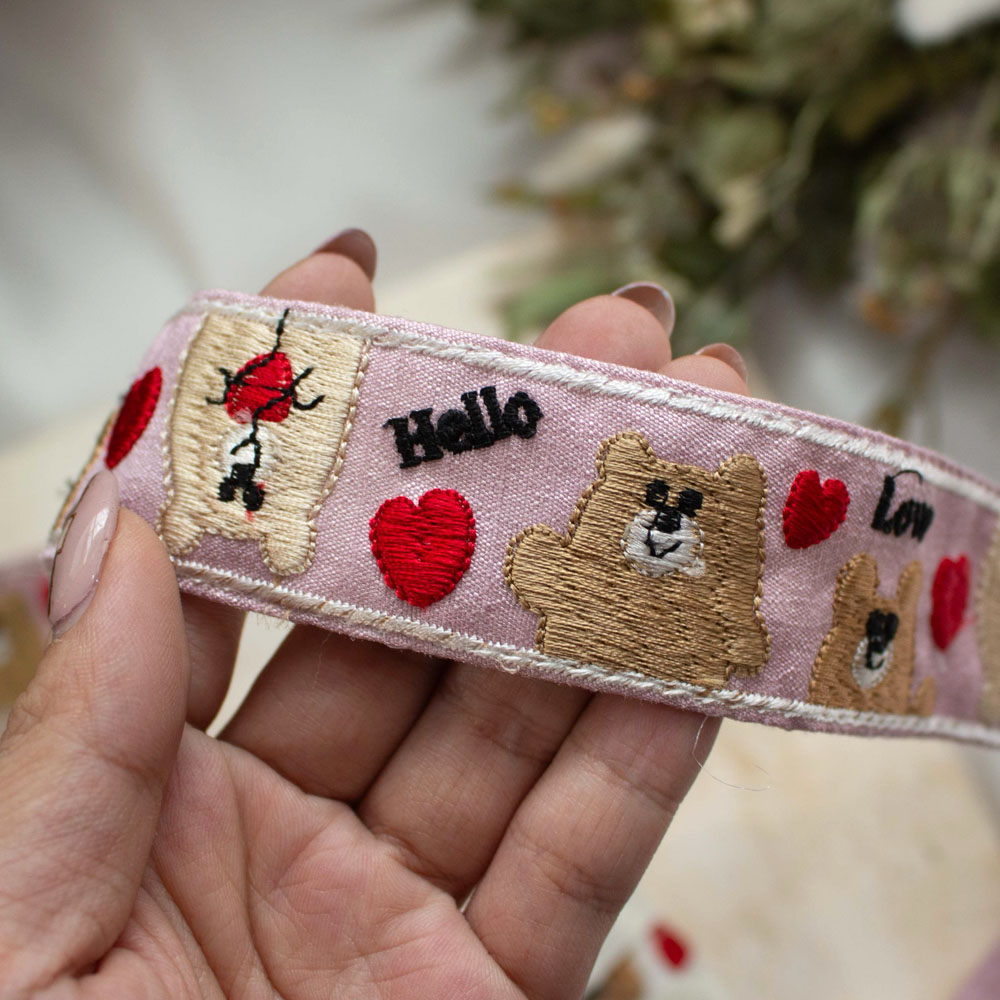 【1本2m】【 インド刺繍リボン (c033) ＊ 幅 約35mm 】 マルコレ