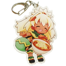 アクリルキーホルダー クーちゃん ラーメン | ピュアアルミニウム