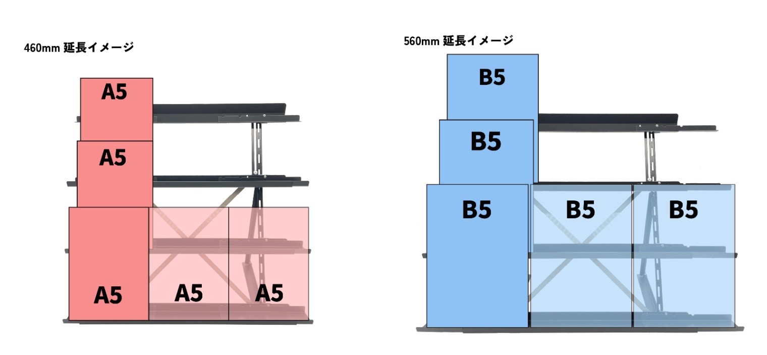 専用延長パーツ天板≪バラ売り≫ 【コミマのラックんX アイボリー