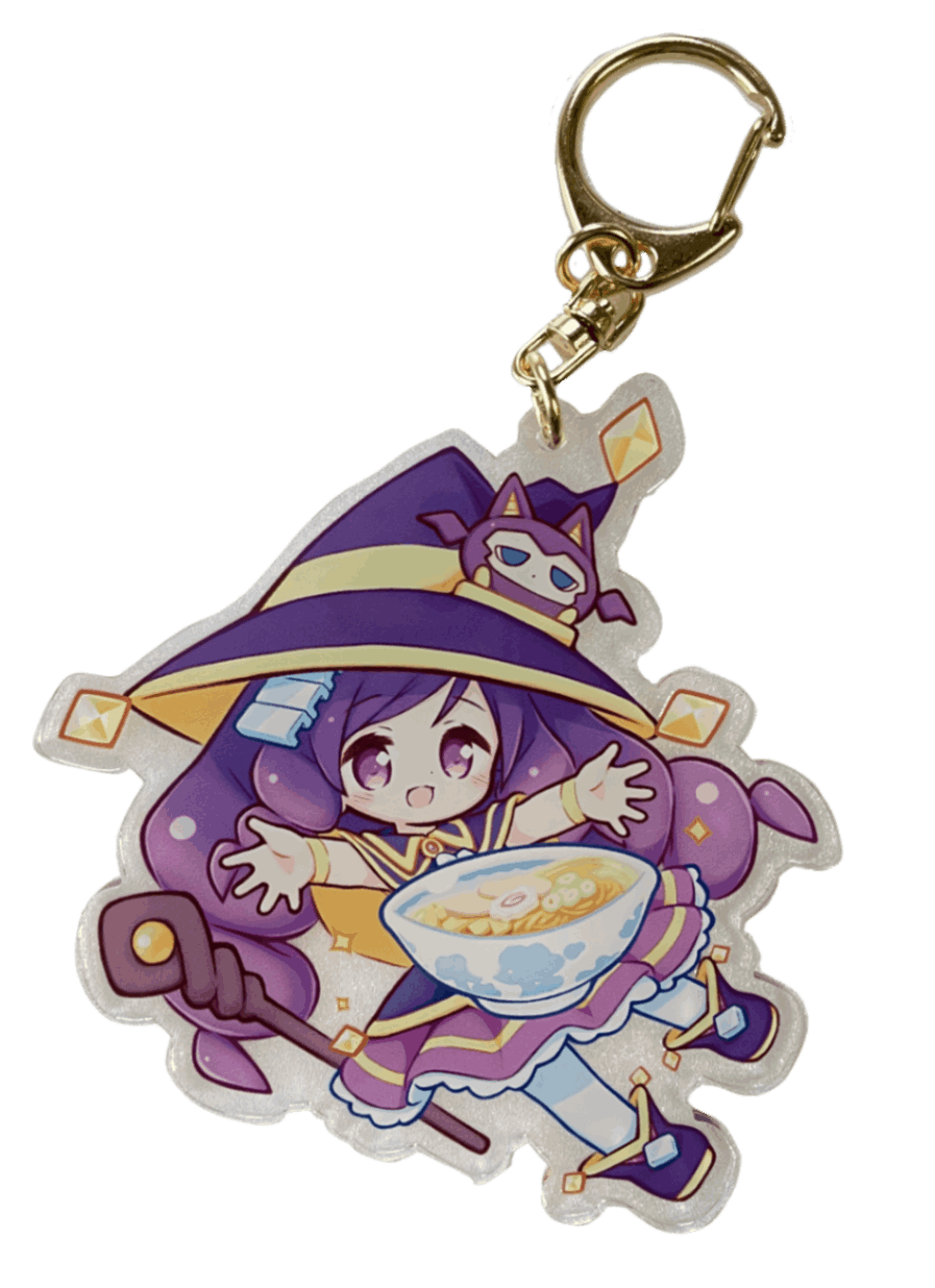 アクリルキーホルダー パレットさん ラーメン | ピュアアルミニウム