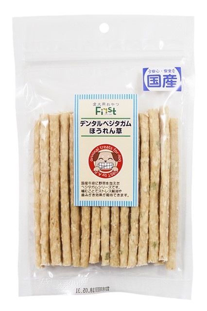 First デンタルベジタガム ほうれん草 お徳用 27本