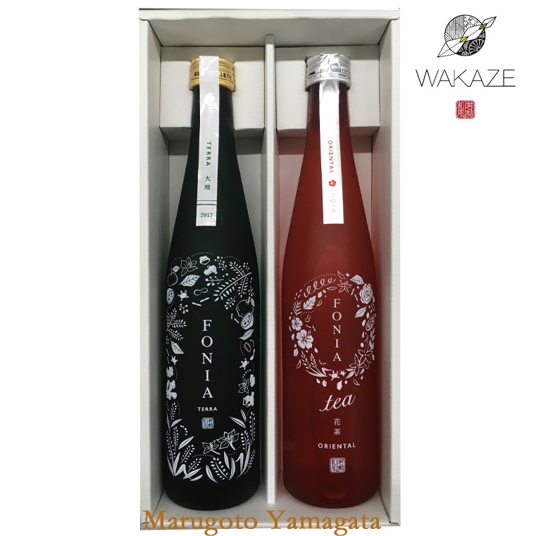 WAKAZE 日本酒 飲み比べセット FONIA TERRA と FONIA tea ORIENTAL 500ml 2本 セット 化粧箱入