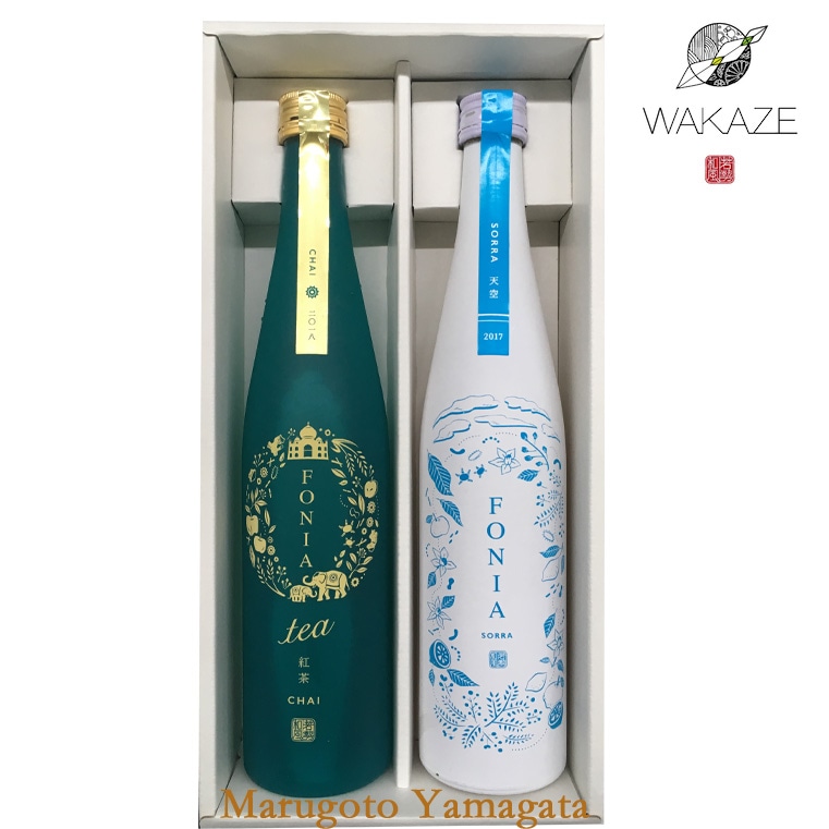 WAKAZE 日本酒 飲み比べセットFONIA tea CHAI と FONIA SORRA 500ml 2本 セット 化粧箱入
