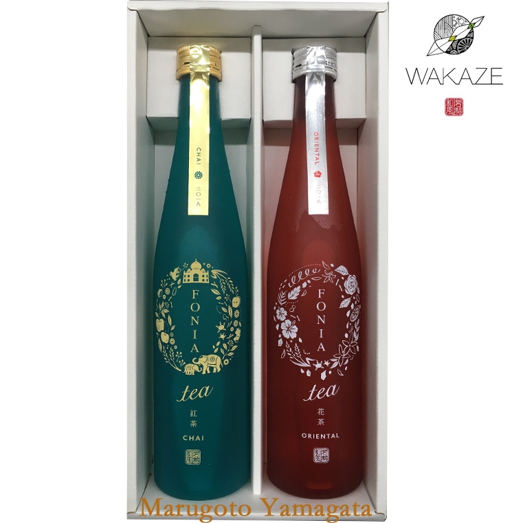 WAKAZE 日本酒 飲み比べセットFONIA tea CHAI と FONIA tea ORIENTAL 500ml 2本 セット 化粧箱入