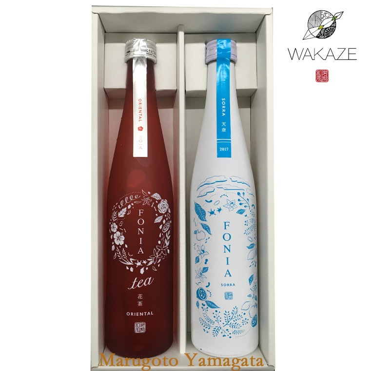 WAKAZE 日本酒 飲み比べセット FONIA tea ORIENTAL と FONIA SORRA 500ml 2本 セット 化粧箱入