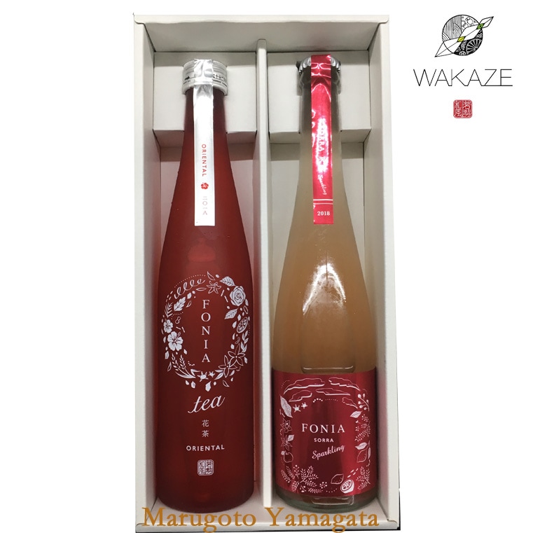 WAKAZE 日本酒 飲み比べセット FONIA tea ORIENTAL と FONIA SORRA sparkling 500ml 2本 セット 化粧箱入