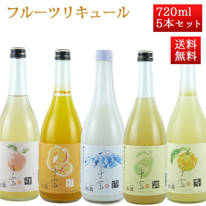 �ݤ��� ���� �ե롼�� �ꥭ�塼�� 720ml 5�ܥ��å� ����̵���ʥ�ե�󥹡��衼����ȡ��椺���ޥ󥴡�����󤴡˽����� ���������Ļ�