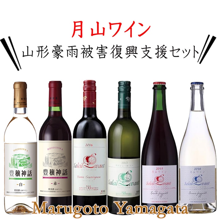 ワイン セット ふっこう福袋 山形 豪雨 被害復興支援セット 月山ワイン