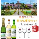 高畠ワイナリー 2020 お家で秋の収穫祭セット720〜750ｍｌ  新酒3本 ワイングラス付き 送料無料  包装不可 ワイン 高畠ワイン 山形 高畠ワイナリー　 新酒 ヌーヴォー ヌーボー|高畠ワイ