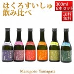 日本酒 飲み比べ セット はくろすいしゅ 和色55シリーズ 300ml x6本 日本酒 山形県 鶴岡市 竹の露酒造場|竹の露|日本酒（あーな行）