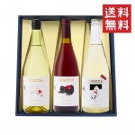 ワイン 飲み比べセット 奥羽自慢 ホッカワイナリー HOCCA シラーｘピノグリｘシードル ３本セット 化粧箱入 送料無料 山形県 鶴岡市 ギフトセット|色で選ぶ|ワイン