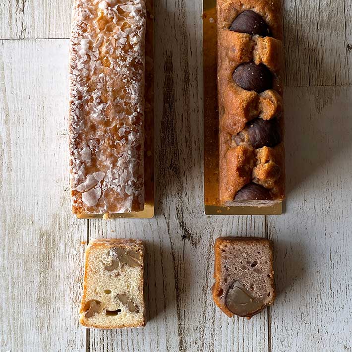 ギフト パウンドケーキ 2本セット 山形 スイーツ (マロン・くるみ） 送料無料 Notre Couleur ノートルクルール