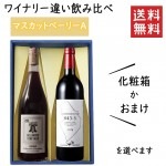 プレゼント ぶどう品種 マスカットベーリーAのワイナリー違い飲み比べセット 化粧箱入 タケダワイナリーＸベルウッドビンヤード|セット|ワイン
