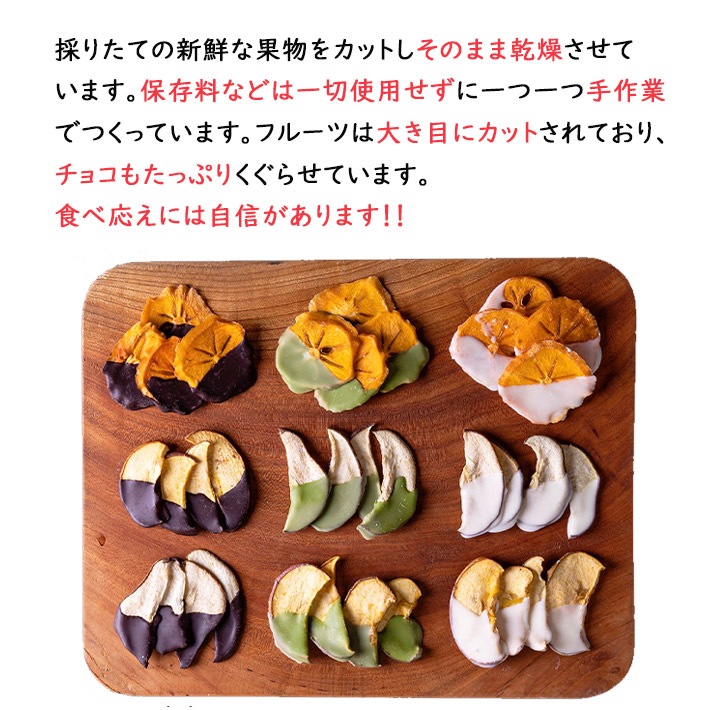 ミックスドライフルーツのチョコがけ 国産 のら農園 50gx2袋ラッピング