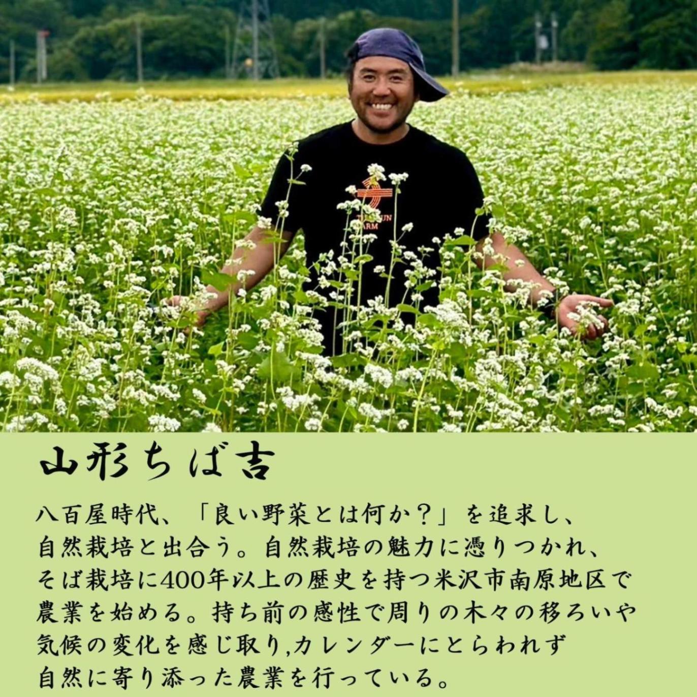 乾麺 山形 そば 自然栽培 無農薬 十割蕎麦 3袋セット ちば吉 チバサン