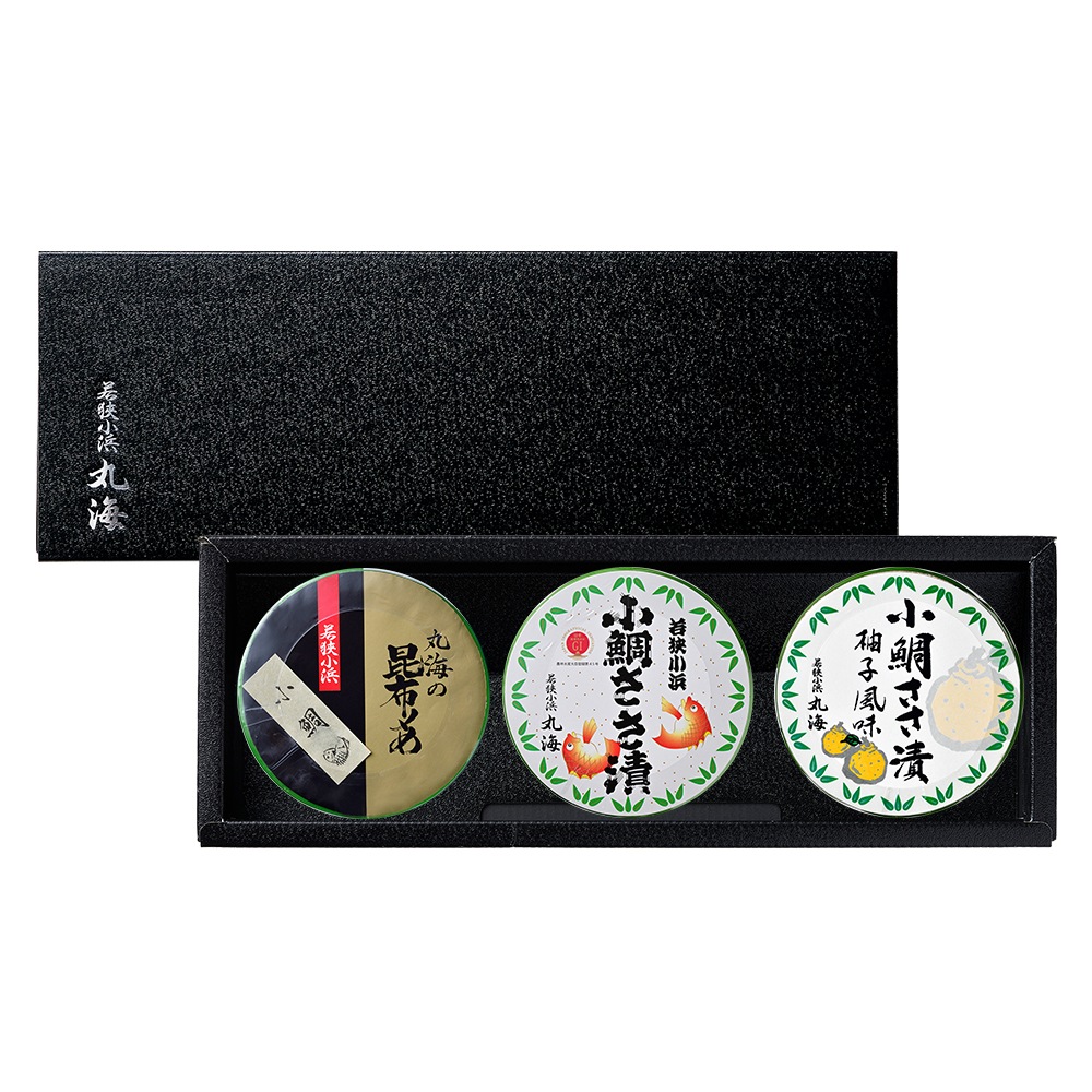 笹漬膳3ヶ入(小鯛ささ漬・小鯛昆布〆・小鯛ささ漬柚子風味）