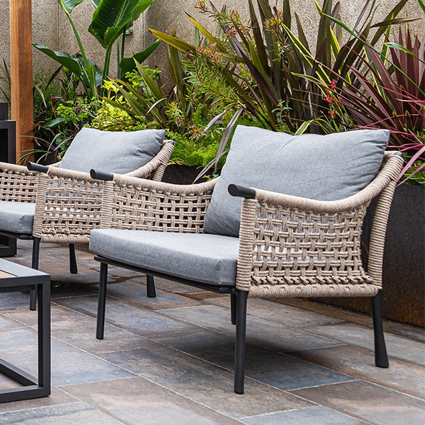 アウトドア対応 1人掛けソファ Luce(ルーチェ) 【ガーデンファニチャー