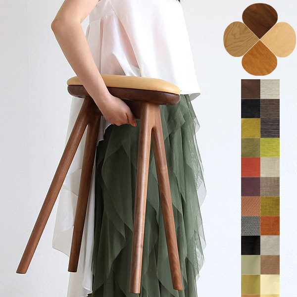 ノーマ ハイスツール 木製 北欧 軽量 高さ68cm 63cm 58cm 53cm