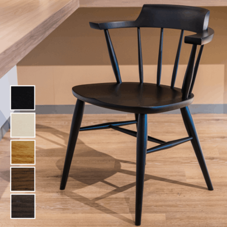 ビンテージ 飛騨家具 柏木工 ウィンザーチェア 3脚セット コムバック