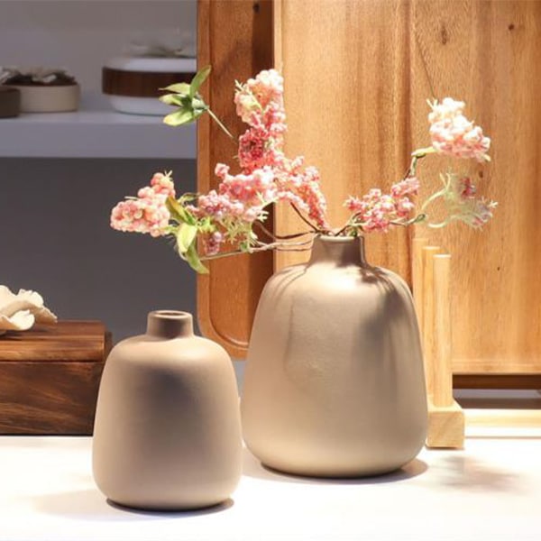 フラワーベース 花瓶 一輪挿し S L セラミック 【リゾートインテリア