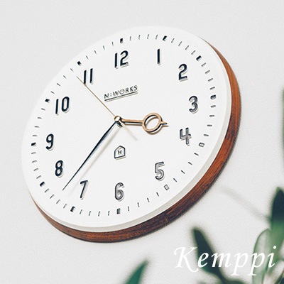 壁掛け時計 ケンピ 掛け時計 おしゃれ 北欧 かわいい 木製 掛時計