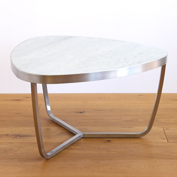 AGNES(アグネス) サイドテーブル 三角 大理石&ステンレス
