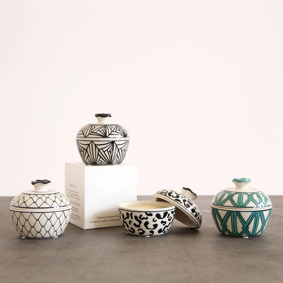 リゾート インテリア雑貨 セラミック キャンドル Kram（クラム） XS