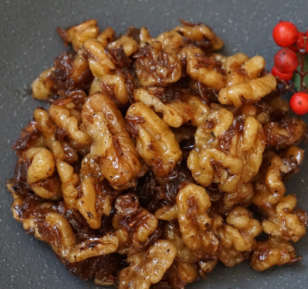 くるみ甘露煮えびまぶし
