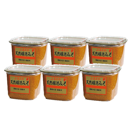 ふるどの天然醸造みそ 1kgカップ6個入れ