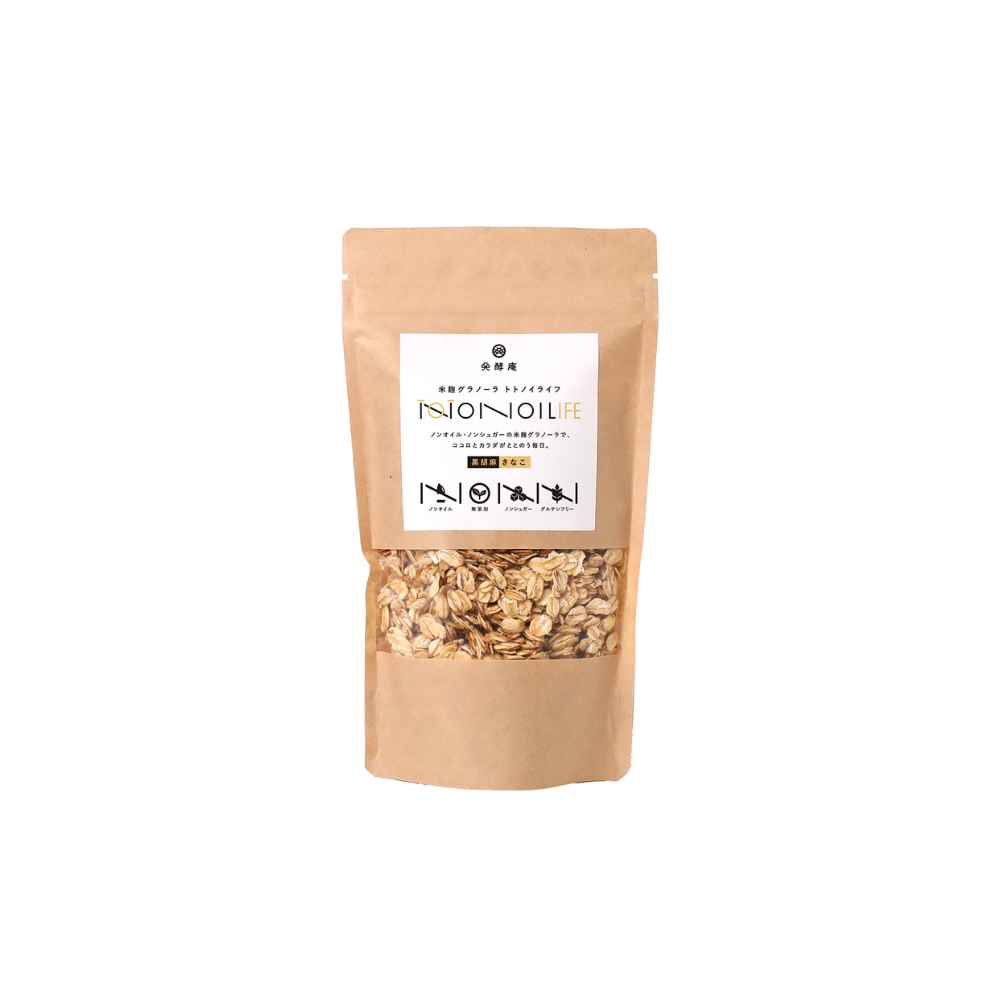 ノンオイル米麹グラノーラ トトノイライフ　黒胡麻きなこ 　160g