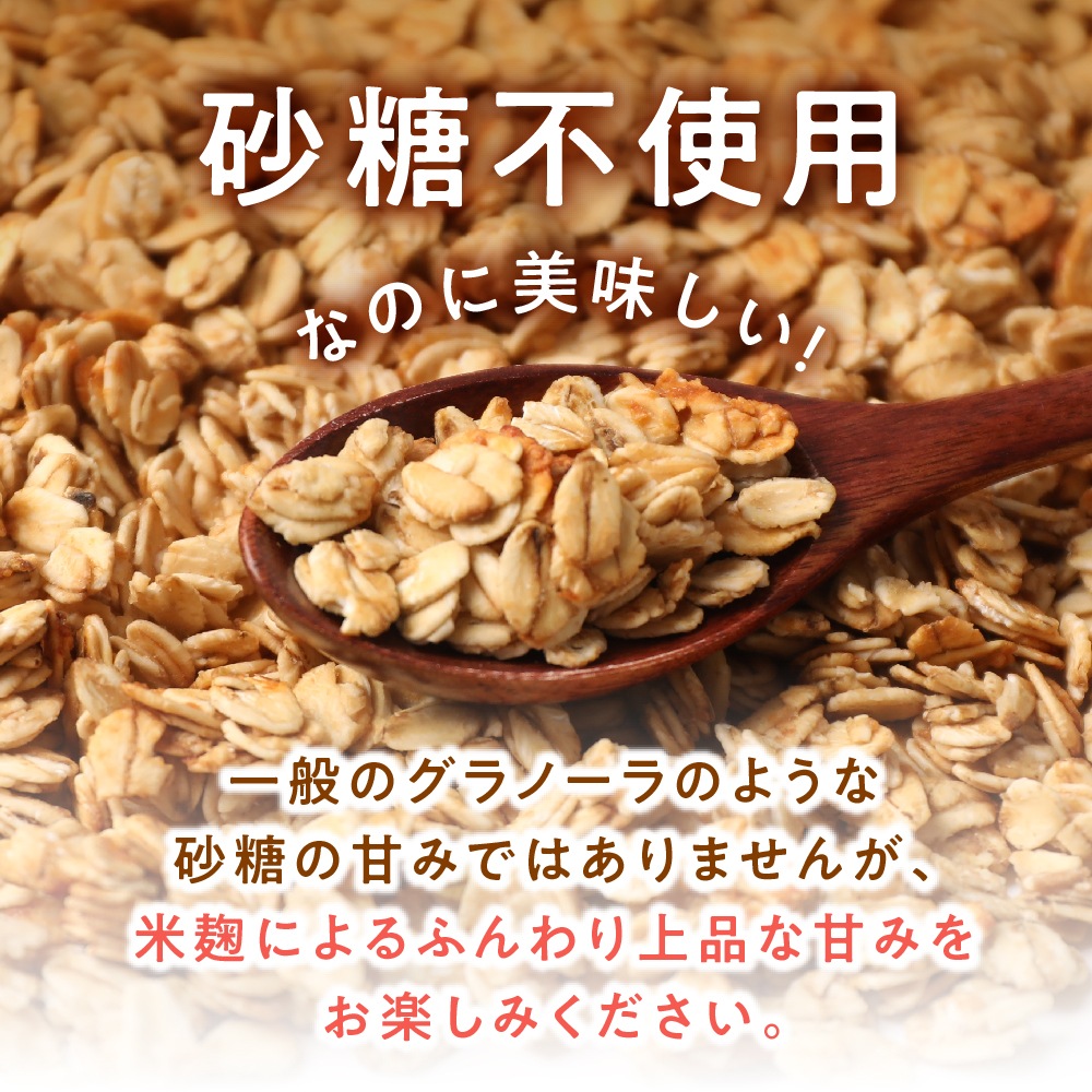 【3種類食べ比べセット160g×3個】ノンオイル米麹グラノーラ トトノイライフ　プレーン・チョコ・黒ゴマきな粉味