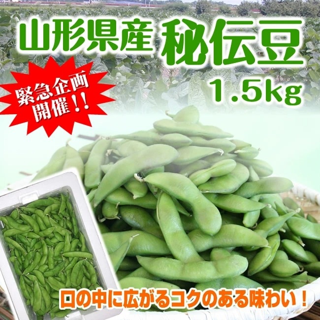 送料無料】山形県産 秘伝豆1.5kg