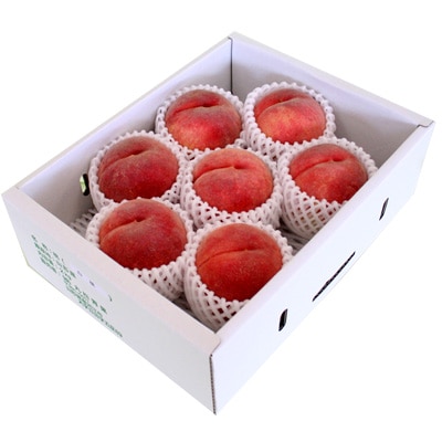 【送料無料】山形県産白桃「あかつき」2kg（6-8玉入り）