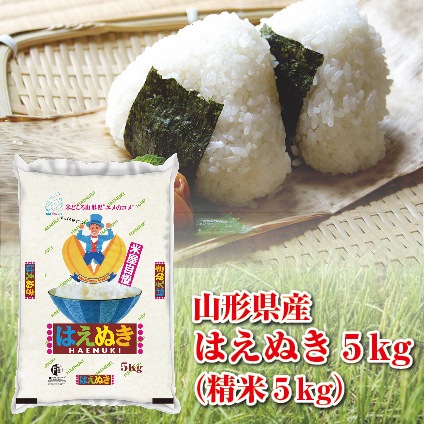 山形県産はえぬき 令和5年度  30kg 令和5年山形県産はえぬき10kg(5kg×2袋) 精米 | 山形県