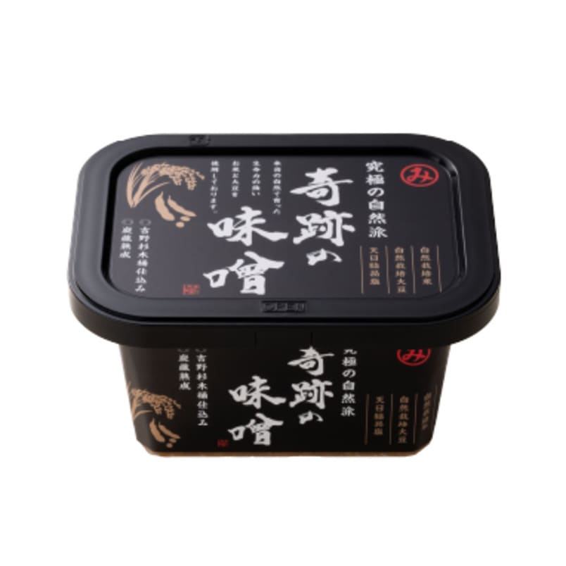 岡山県産　自然栽培　朝日米使用　奇跡の味噌（きせきのみそ）300gカップ＊
