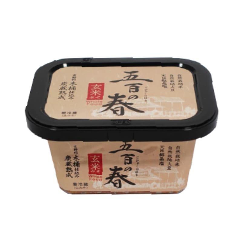 五百の春（玄米みそ）300gカップ＊