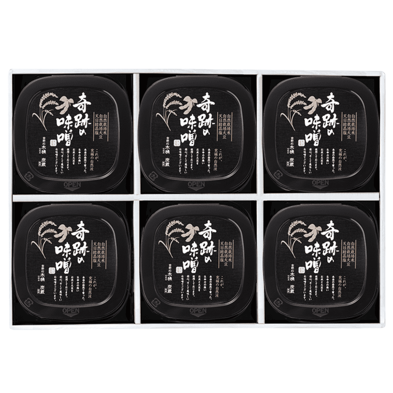 【ギフト・ご自宅用】奇跡の味噌６個セット＊　MA-18 