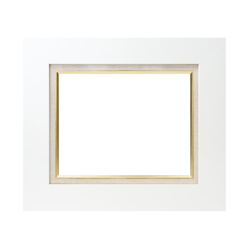 MRN-A1003-D ホワイト　[油彩額縁/UVカットアクリル]　SN340/W76