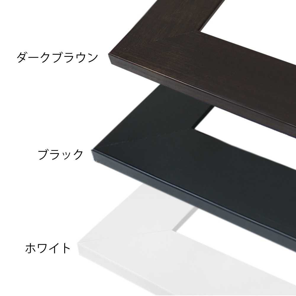 MRN-D1003-D ダークブラウン　[デッサン額縁/UVカットアクリル]　SN300/W76