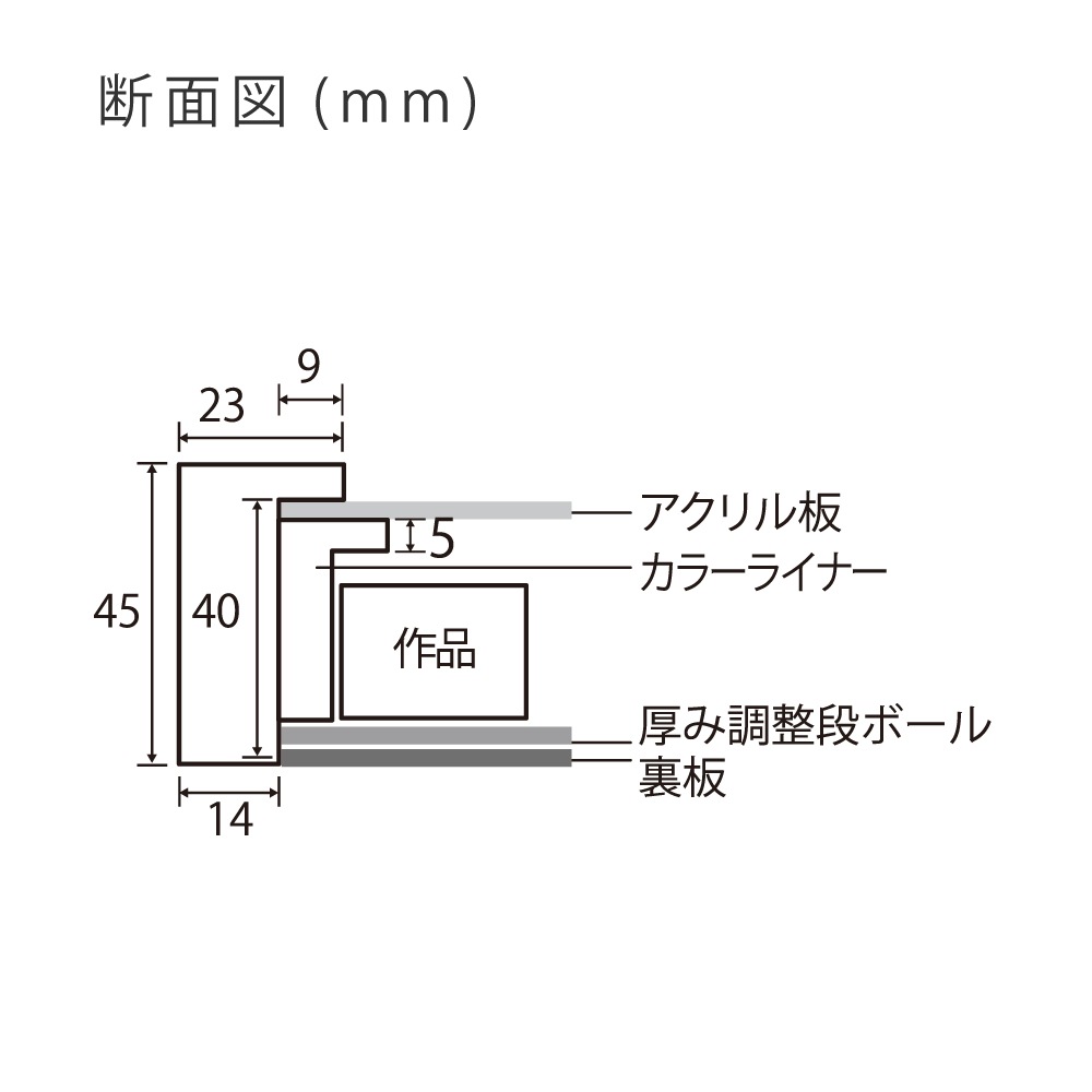 MRN-A5512-E  黒×グリーン(ライナー) 　[油彩額縁/UVカットアクリル]　SN220/W27