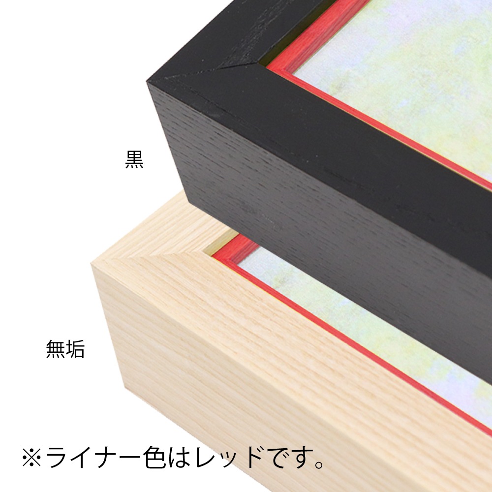 MRN-A5512-E  黒×グリーン(ライナー) 　[油彩額縁/UVカットアクリル]　SN220/W27